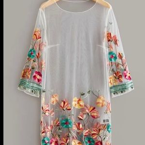 Mesh sheer Dress  large